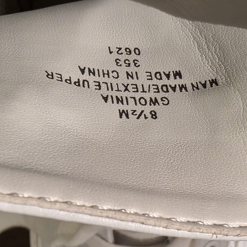 Guess "Gwolina" Combat, Moto, Platform White Monogram Statement Boots Sz 8.5 - Picture 12 of 12